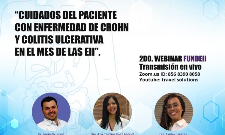 FUNDEII realiza Webinar sobre cuidados del paciente con enfermedad de Crohn y Colitis Ulcerativa
