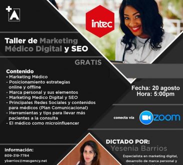 Yesenia Barrios dictará mañana taller gratuito sobre Marketing Médico