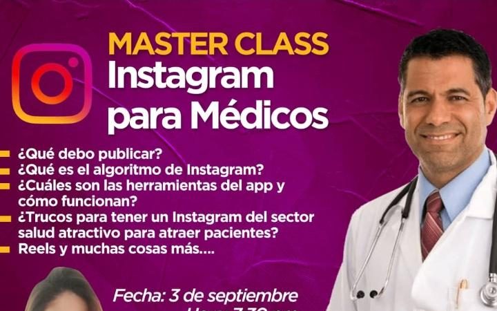 Yesenia Barrios dictará nueva Masterclass gratuita sobre uso profesional de Instagram para médicos Yesenia Barrios dictará nueva Masterclass gratuita sobre uso profesional de Instagram para médicos