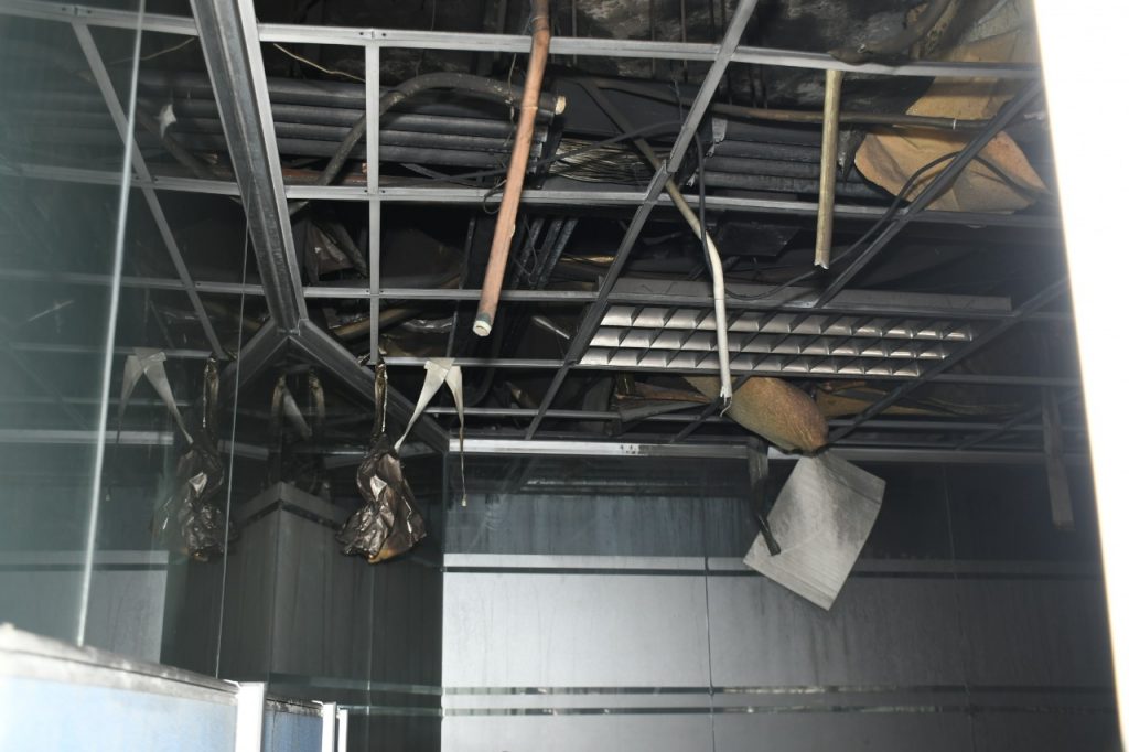 Se presume que conato de incendio en el MSP fue por falla eléctrica Se presume que conato de incendio en el MSP fue por falla eléctrica