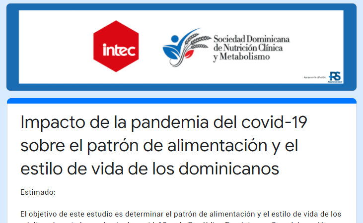 Médicos dominicanos inician investigación sobre alimentación durante Covid-19 Médicos dominicanos inician investigación sobre alimentación durante Covid-19