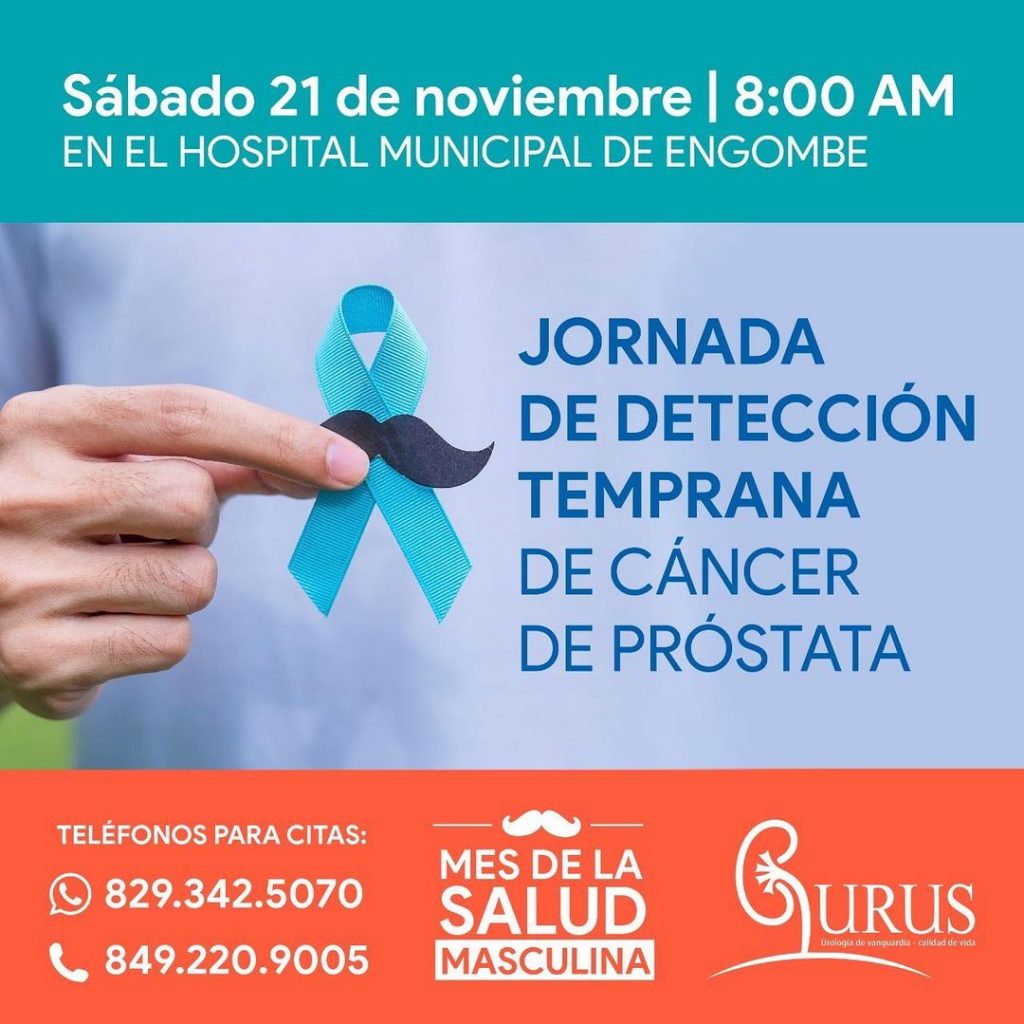Jornada gratuita de detección de cáncer de próstata será en el Hospital Emgombe este sábado Jornada gratuita de detección de cáncer de próstata será en el Hospital Emgombe este sábado