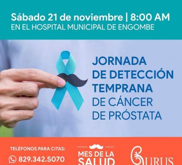 Jornada gratuita de detección de cáncer de próstata será en el Hospital Emgombe este sábado
