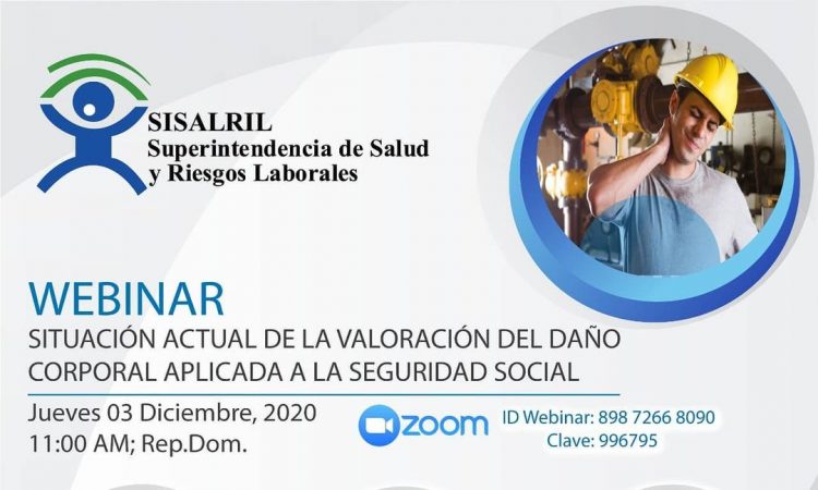 SISALRIL dictará webinar gratuito sobre valoración del daño corporal el próximo 03 de diciembre