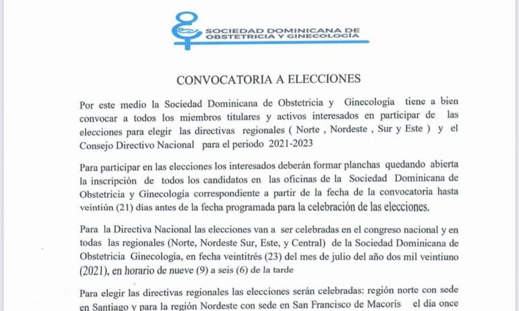 SDOG convocó a elecciones de directiva para el lapso 2021-2023