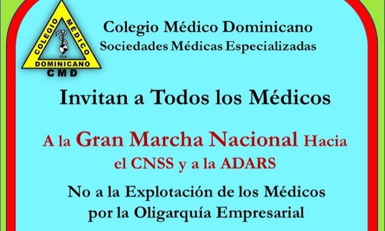 SODOMEFYC y 52 sociedades médicas invitaron a marchar mañana, dicen: “Las ARS vulneran mis derechos”