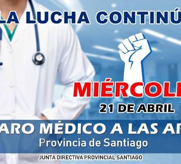 Sociedades médicas llamaron a paro de 24 para exigir respuesta de las ARS
