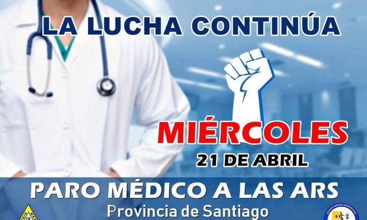 Sociedades médicas llamaron a paro de 24 para exigir respuesta de las ARS