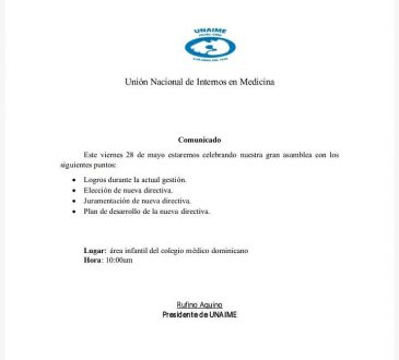 UNAIME convocó a sus integrantes para una asamblea en el CMD
