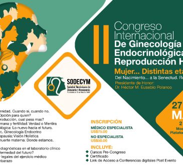 III Congreso internacional de ginecología y endocrinología se efectuará a finales de mayo