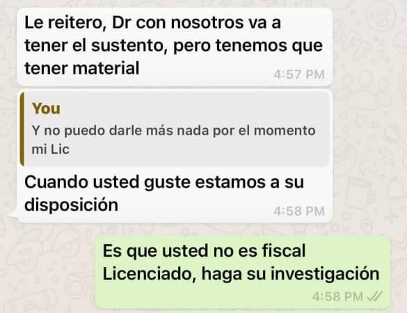 De las Nueces se encuentra vulnerable por contacto de autoridades posterior a su denuncia de corrupción De las Nueces se encuentra vulnerable por contacto de autoridades posterior a su denuncia de corrupción