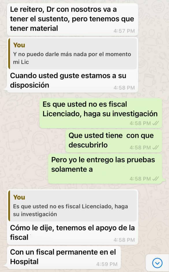 De las Nueces se encuentra vulnerable por contacto de autoridades posterior a su denuncia de corrupción