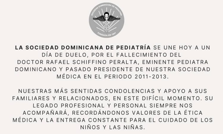 Ex viceministro de salud y pediatra, Rafael Schiffino falleció a sus 71 años