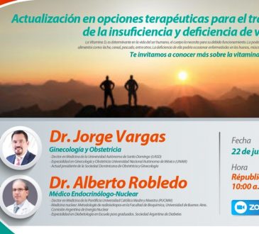 Taller sobre terapias para insuficiencia y deficiencia de la vitamina D será el martes 22