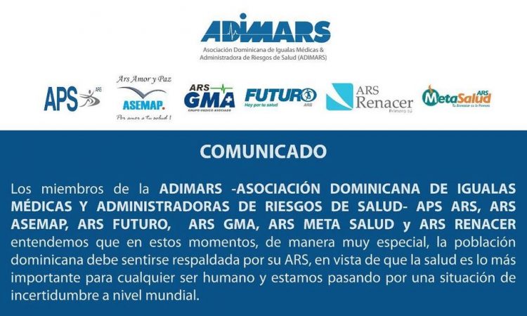 7 ARS continuarán ofreciendo Plan de Servicios de Salud y coberturas extraordinarias