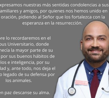 UCNE se unió al duelo por fallecimiento de joven estudiante de medicina
