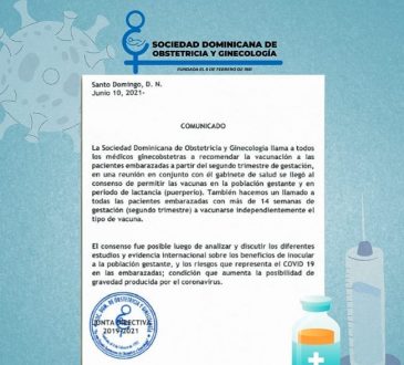 Embarazadas podrán vacunarse con seguridad según la SDOG y el gabinete de salud