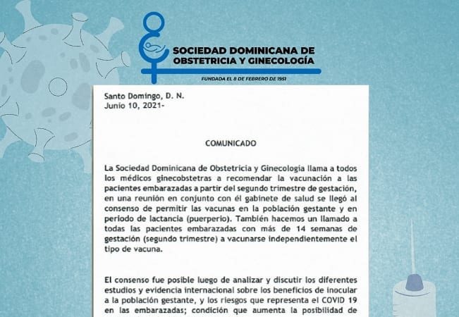 Embarazadas podrán vacunarse con seguridad según la SDOG y el gabinete de salud