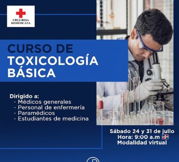 Curso de “Toxicología básica” se realizará el próximo 24 y 31 de julio
