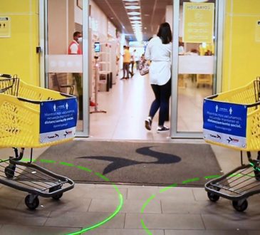 Grupo Yunen y las tiendas Sirena activaron carritos con detector de distanciamiento físico