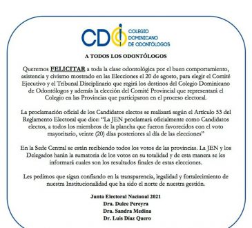 Odontólogos se encuentran a la espera de resultados para su nueva directiva