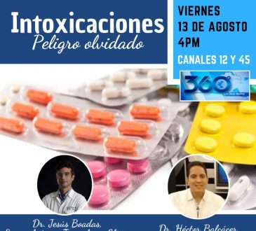 Especialistas hablarán sobre la toxicología en “360º con Oscar Medina”