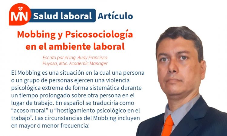 Mobbing y Psicosociología en el ambiente laboral Mobbing y Psicosociología en el ambiente laboral