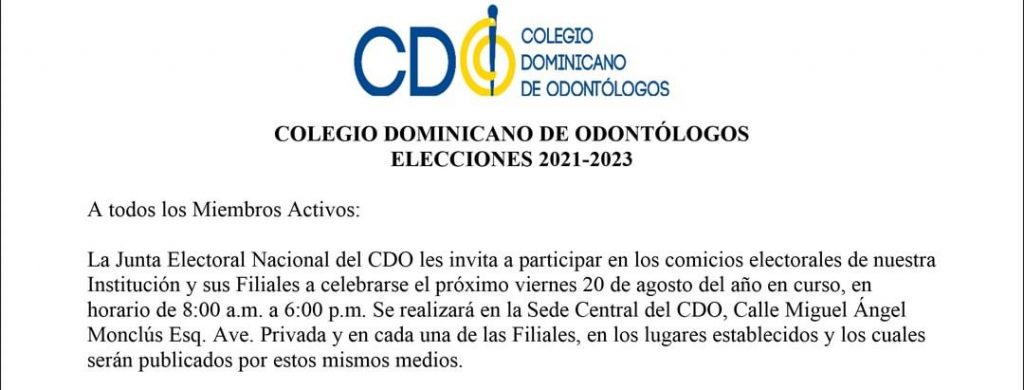Odontólogos celebrarán sus elecciones gremiales este viernes