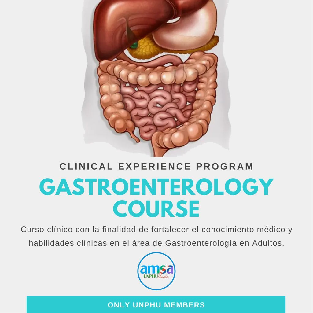 AMSA-UNPHU dictará curso teórico-práctico de gastroenterología en adultos