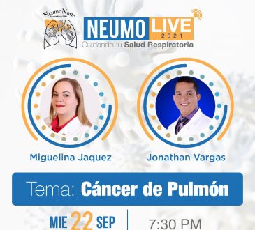 NEUMOLIVE 2021 hablará este miércoles sobre el cáncer de pulmón