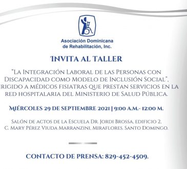 Asociación Dominicana de Rehabilitación hará taller para la inclusión laboral de discapacitados