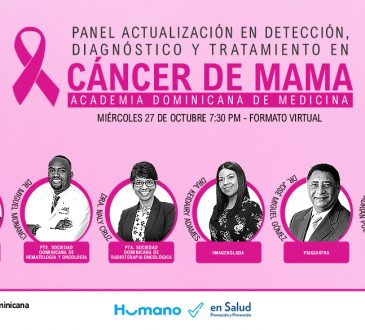 Academia Dominicana de Salud realizará panel online sobre detección, diagnóstico y tratamiento del cáncer de mama