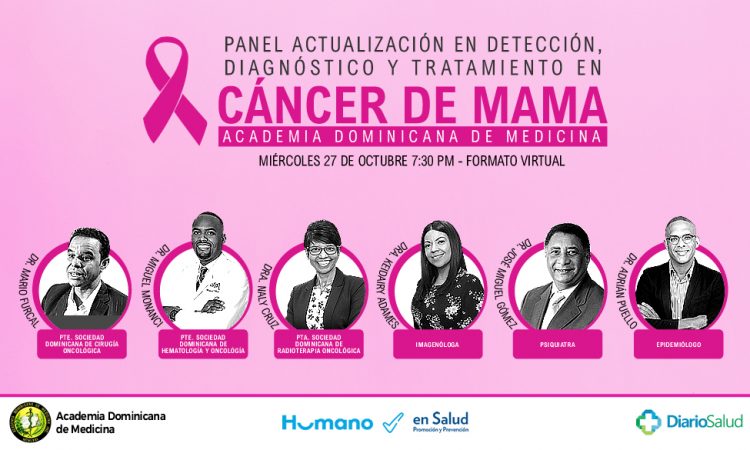 Academia Dominicana de Salud realizará panel online sobre detección, diagnóstico y tratamiento del cáncer de mama