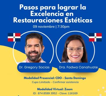 CDO realizará conferencias sobre restauraciones estéticas, fisuras de labio y paladar