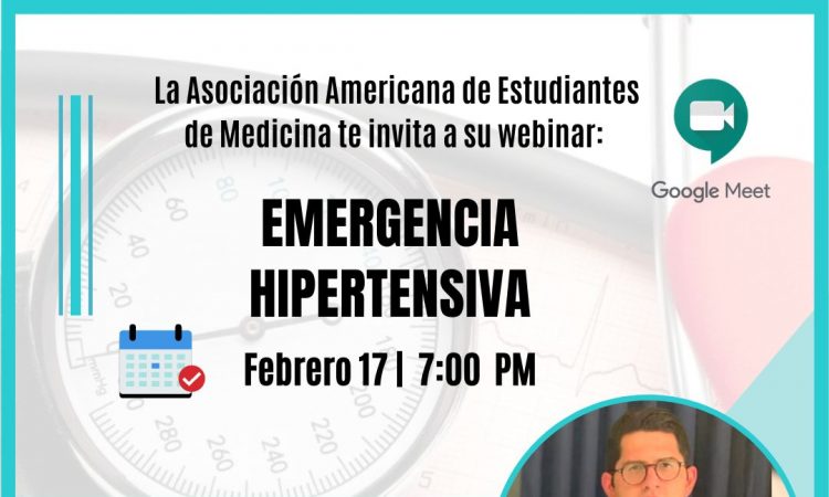 AMSA-UNPHU realizará webinar sobre emergencia hipertensiva