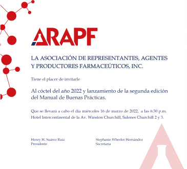 ARAPF invita al cóctel lanzamiento de su Manual de Buenas Prácticas