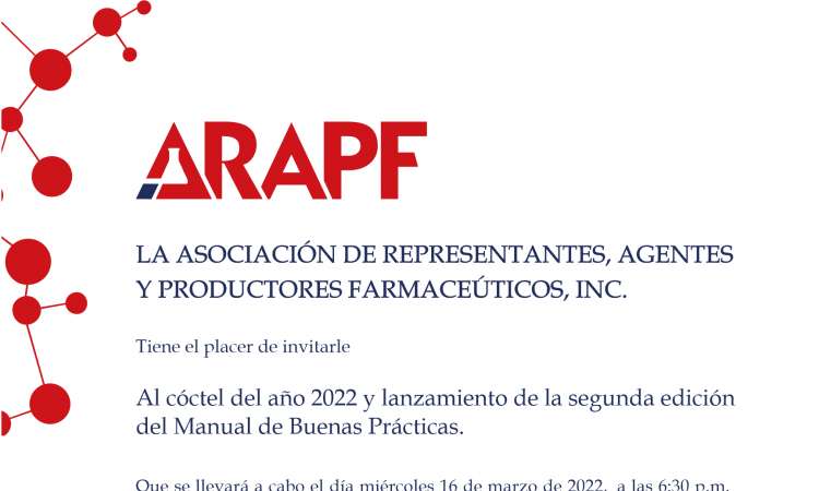 ARAPF invita al cóctel lanzamiento de su Manual de Buenas Prácticas