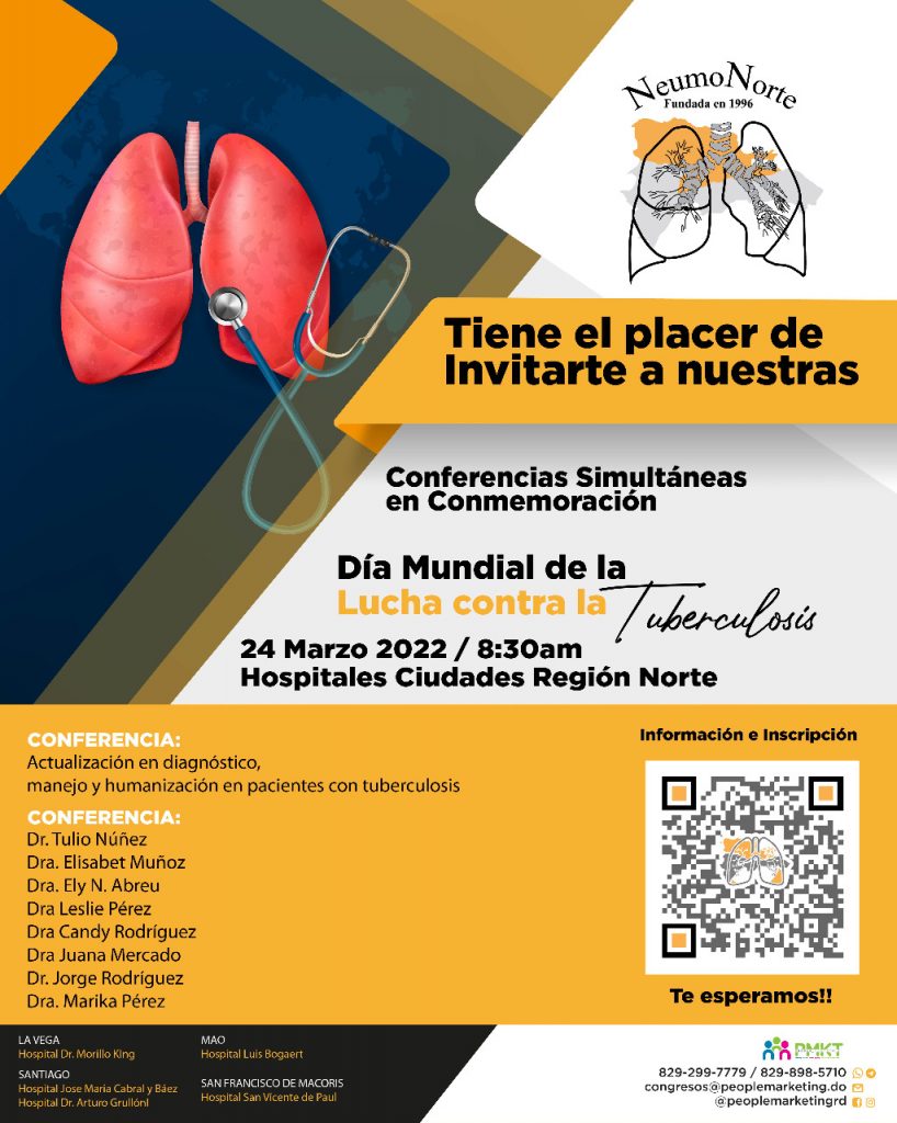 NEUMONORTE invita a ciclo de conferencias por el Día Mundial de la Tuberculosis