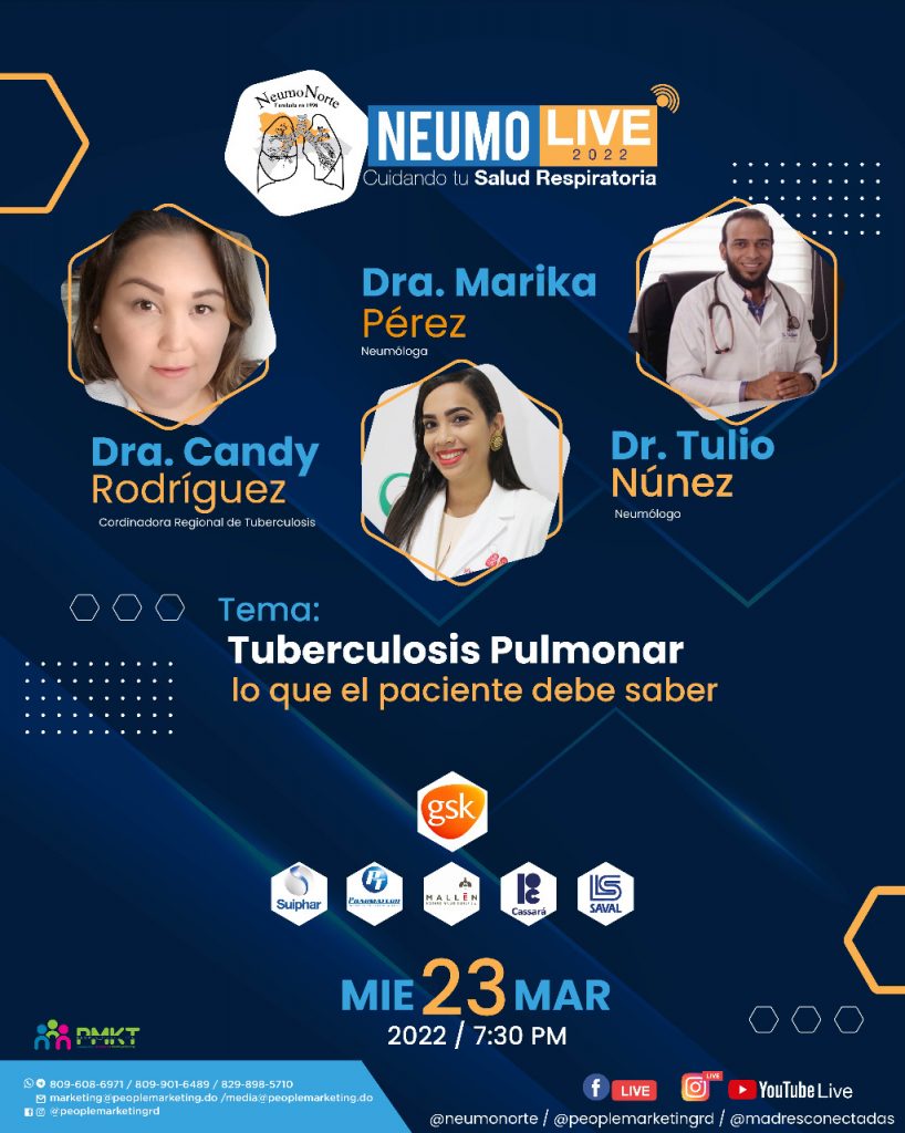 NEUMONORTE invita al live “Tuberculosis pulmonar, lo que el paciente debe saber”
