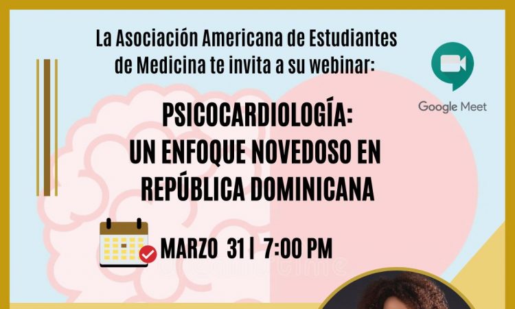AMSA-UNPHU invita al webinar "Psicocardiología: un enfoque novedoso en la República Dominicana"