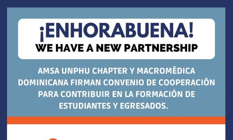 AMSA-UNPHU y Macromédica firman convenio en pro de los estudiantes egresados