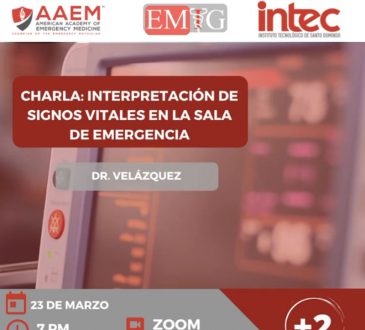 EMIG-INTEC dictará charla sobre la interpretación de signos vitales en la sala de emergencia este miércoles