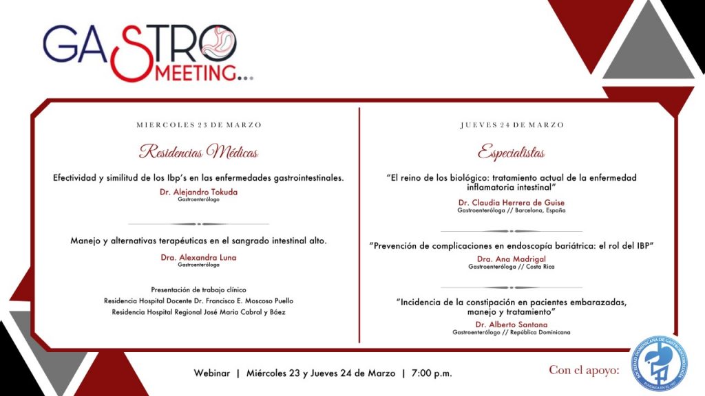 Gastroenterólogos invitan al "Gastro Meeting 2022"