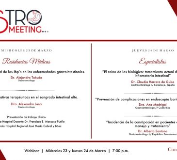 Gastroenterólogos invitan al "Gastro Meeting 2022"