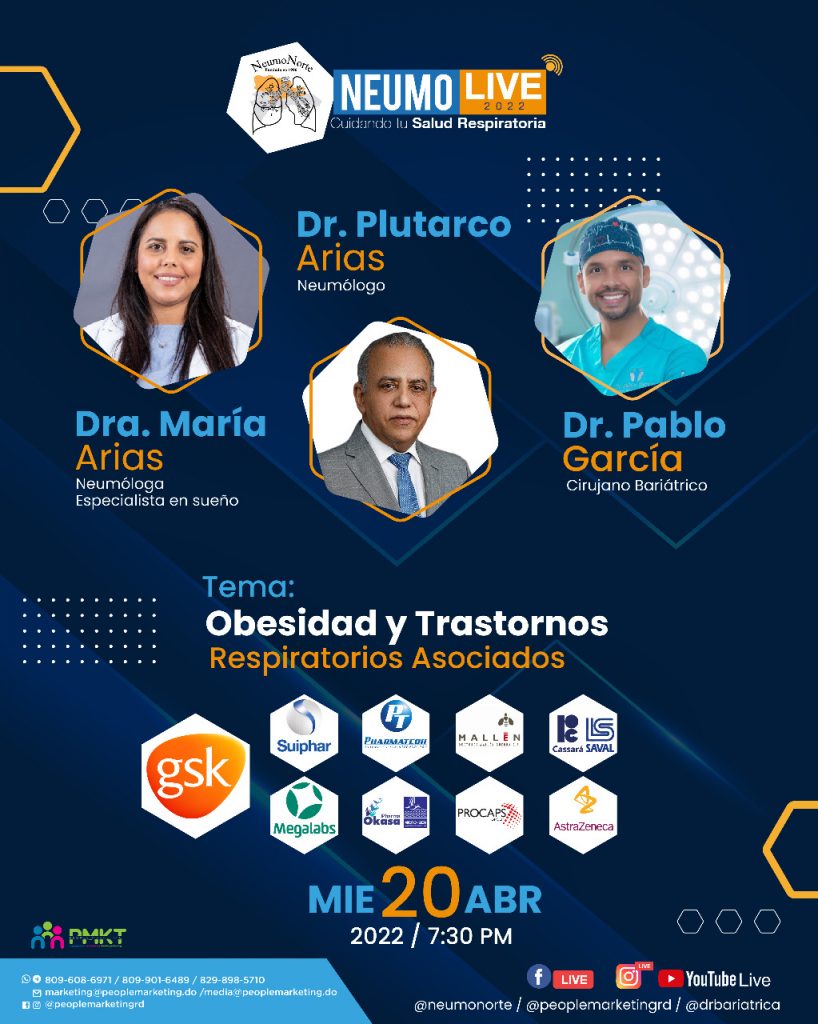 NEUMONORTE invita al live sobre obesidad y trastornos respiratorios asociados