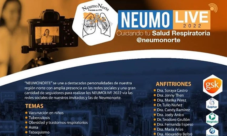 NEUMONORTE invita a su agenda médica a través de los NEUMOLIVE