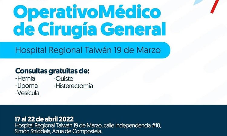 SNS realiza operativo de cirugía general gratuita en Azua esta semana