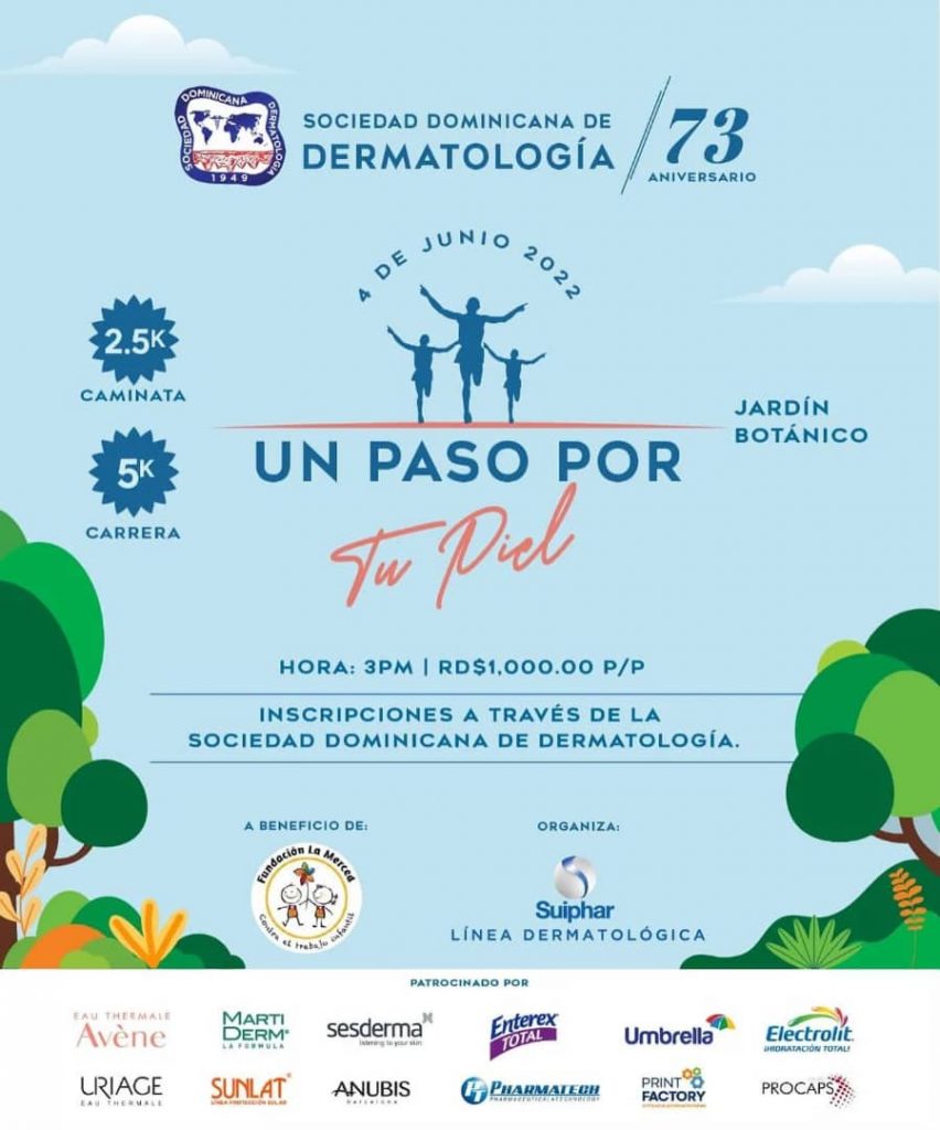 Sociedad de Dermatología invita a caminata y carrera por su 73 aniversario
