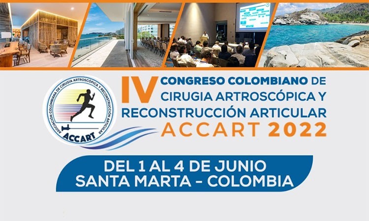 La próxima semana se realiza el ACCART 2022, Congreso Colombiano de Artroscopia en Santa Marta