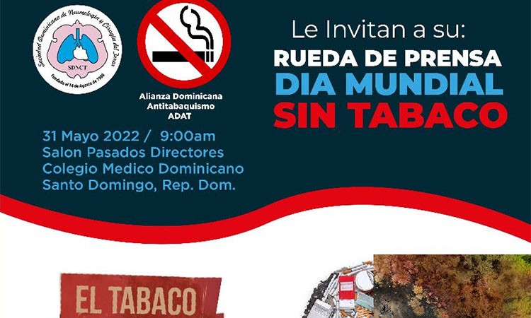 Neumólogos invitan a su rueda de prensa por el Día Mundial sin Tabaco 2022